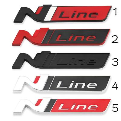 Car Sticker N Line Badge Emblem Decal Front Grille for Hy+un+dai