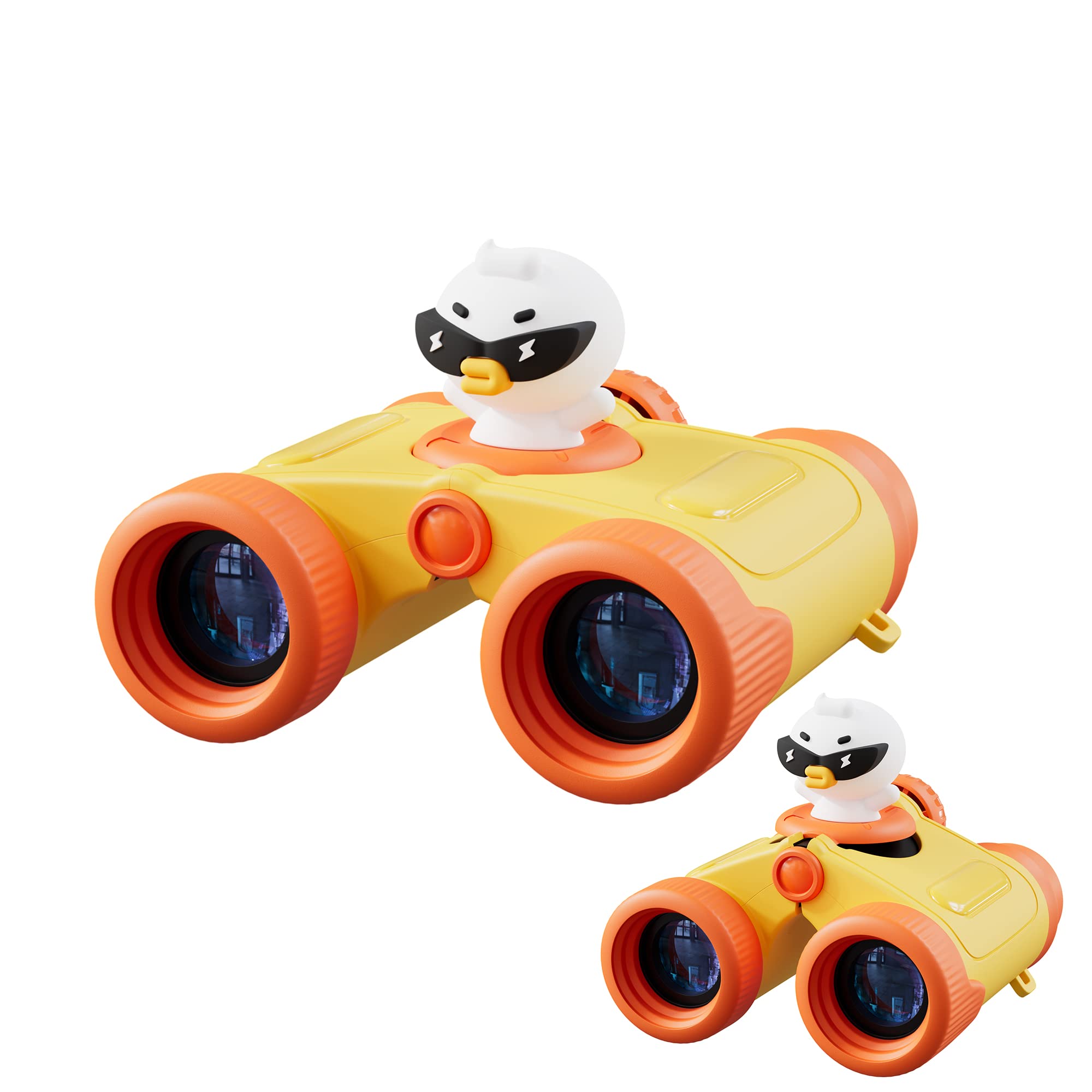 

25 SmallYin Kids Binoculars 8x25 Eye Width Adjustment Roof Prism Type Lightweight Small Suitable for Children Toy with Strap Opera Gift [8x Caliber] жовтий