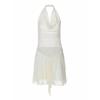 Shemoda Pure Desire Sexy Semi-Transparent Jacquard Lace Swing Collar Backless Halter Dress Women's Waist One-Step Short Skirt