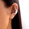 Starfish Ear Armor Ear Bone Clip for Women Simple Shell Floral No Ear Hole Bony Ring Ear Clip Beach Holiday Zircon Gift