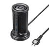 Power Strip with 12 AC 2 and 1 2m and a Centralized Tower-Style Outlets, USB-A Ports, Type-C Port, Length, Switch, Black, TAP-B112C1A2BK