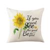 Pillow Cover Sunflower Cartoon Bee Home Decoration Cushion Cover Nordic Style Sofa Pillow Cover