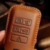 Handmade Genuine Leather Key Cover & Chain for Land Rover, Range Rover, Discovery 5, Jaguar - Crazy Horse Leather