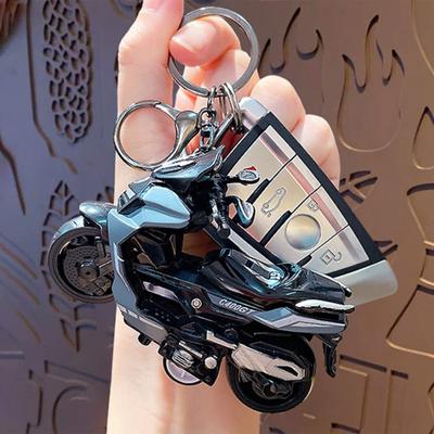 Schlüsselanhänger Anhänger Motorrad Charm Zinklegierung Anti-Abnehmbarer Haken Schlüsselring Rucksack Zubehör Dekompressionswerkzeug