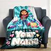 Name Custom Gabby Print Flannel Blanket High Quality Warm Comfortable Cover for All Seasons Perfect for Gifts Home Decor
