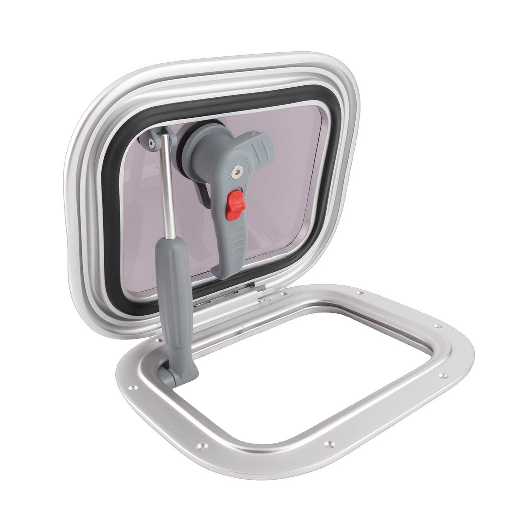 Boat Yacht Rectangle Opening Portlight Porthole Window Port Hole RV Window Boat  s with Support Rod Push Out Rounded Corner Waterproof for Yach