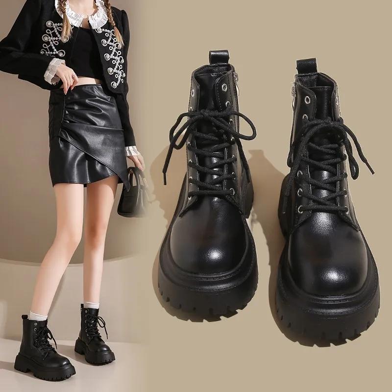Shoes for Women Winter Boots Fashion Wool Warm White Pu Leather Women Socks Boots Non-Slip Shoes Short Boots