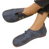 Autumn New Thick-soled Solid-color Buttons Lazy Large-size Single Shoes