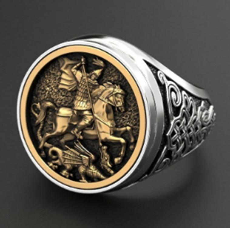 Multi-Color Personalized Horseback Riding Retro Ring Creative Single Product Creative Beauty