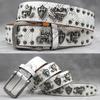 Original Skull Rivet Belt Punk Men'S Belt Women'S Snake Pattern Decorative Belt