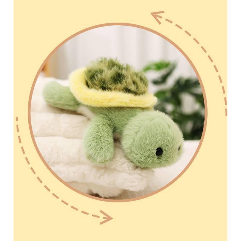 Series Flat Lying Turtle Pig Duck Animal Plush Toy Stuffed Doll Gift Decoration
