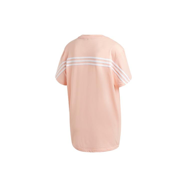 (WMNS) adidas Logo Sports Short Sleeve Coral Pink T-Shirt Women's GH3800