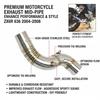 Kawasaki ZX6R 636 (2004-2008) Stainless Steel Modified Exhaust Mid-section Adapter