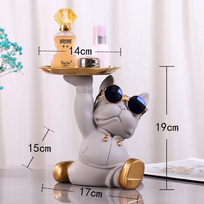 French Bulldog Figurine, Key Storage Holder, Key Holder, Small Item Holder, Entryway Organizer, Dog Figurine, Accessories, French Bulldog Merchandise