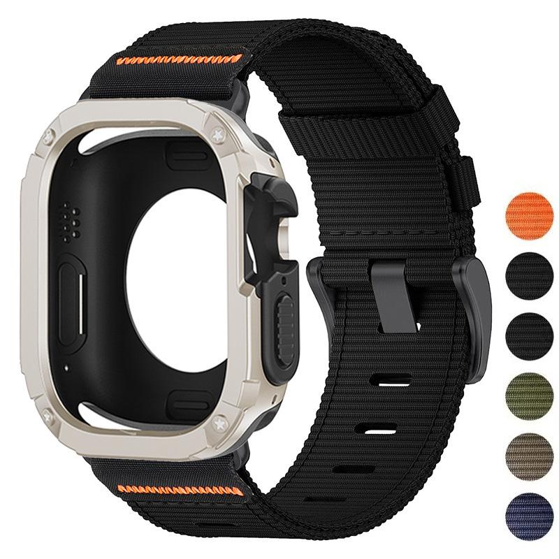 Case+Nylon Strap For Apple Watch Series 11 10 42 46mm Ultra 3 49mm Protective TPU PC Colver For Iwatch 987 44 45mm 6SE54 40 41mm