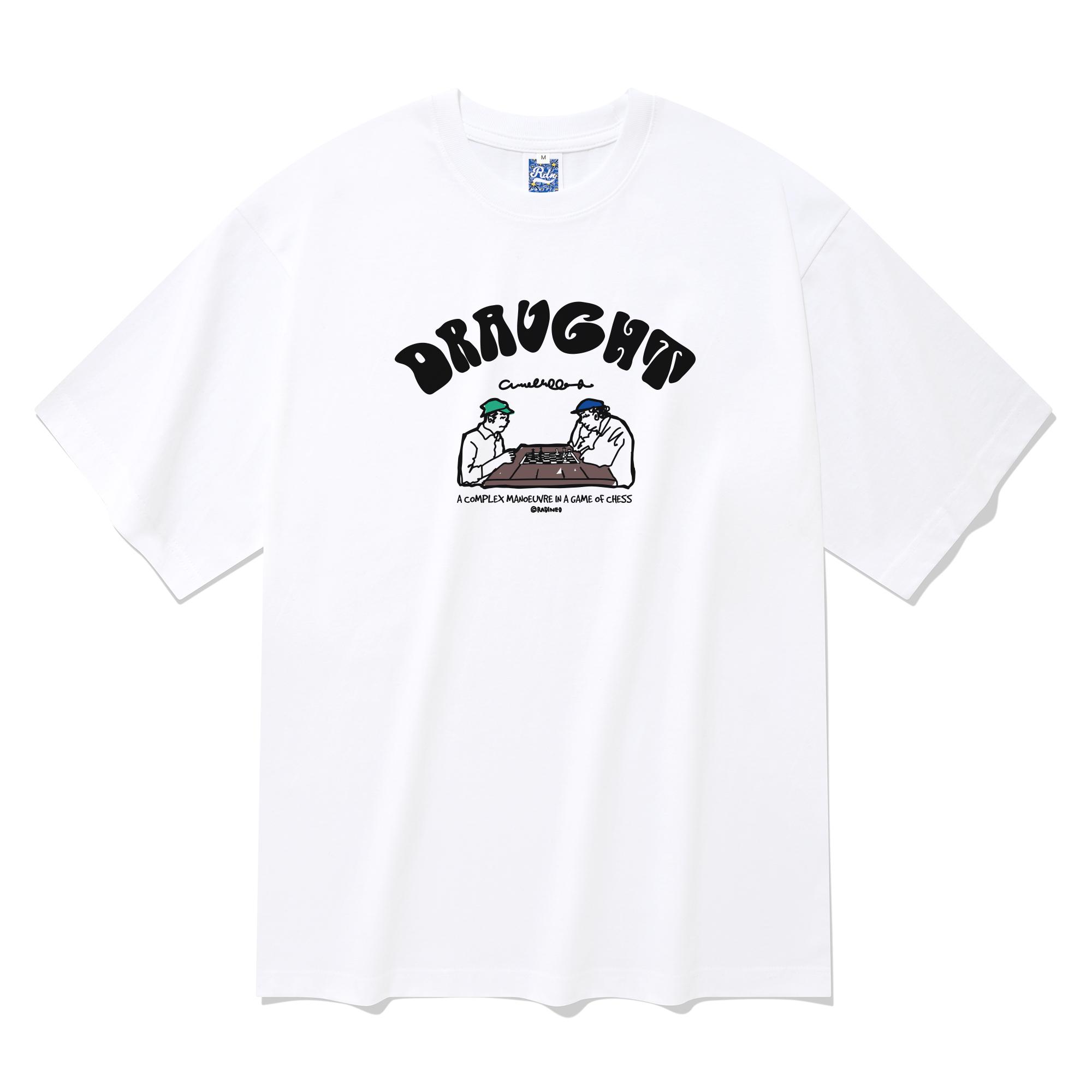 Radineo Chess Game Short Sleeve T-Shirt White Xl