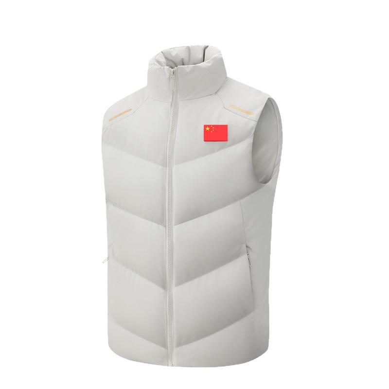 Unisex Wushu Coach Vest: Warm Sleeveless Sportswear for Autumn/Winter