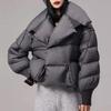 Women's Thickened 90% White Duck Down Short Jacket - Korean Style for Petite Figures
