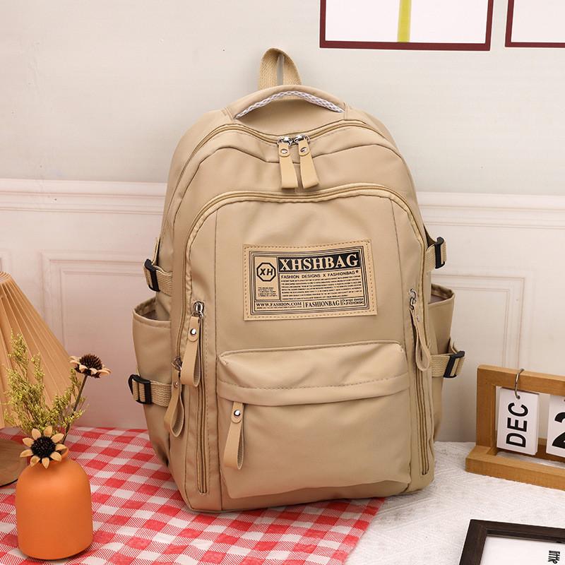 Stylish Nylon School Backpack For High School And College Students With Lightweight Design
