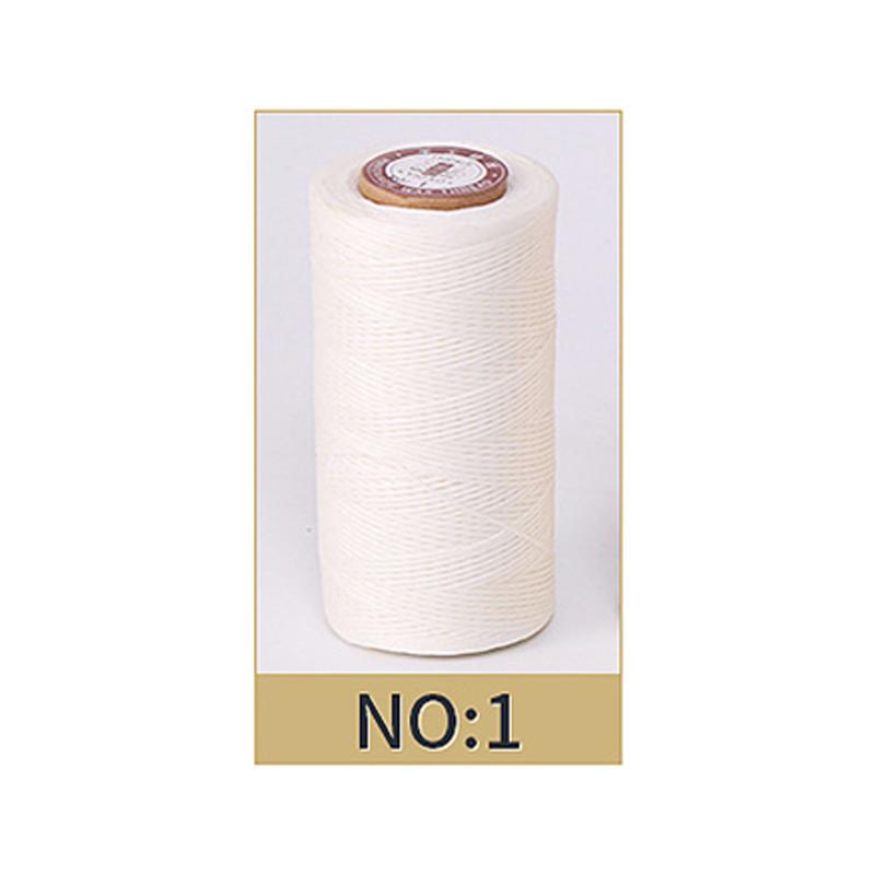 Hilo Encerado de 0,8 mm de Grosor para Cuero, Cordón Encerado para Manualidades DIY, Hilo para Coser a Mano, Hilo Plano Encerado para Coser