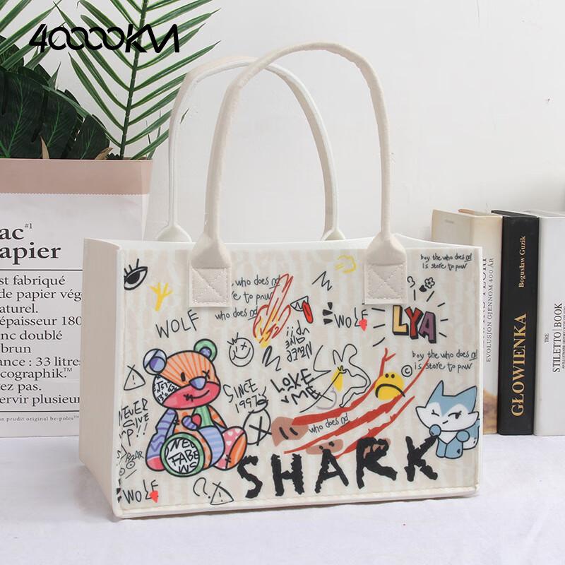 Fourty Thousand Miles Felt Tote Bag