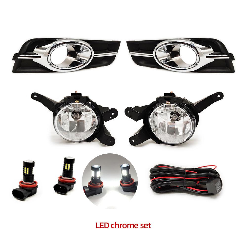 LED Fog Light For Chevrolet Cruze 2009 2010 2011 2012 2013 2014 Headlight Halogen Fog Lamp Cover Grille Frame Wire Harness