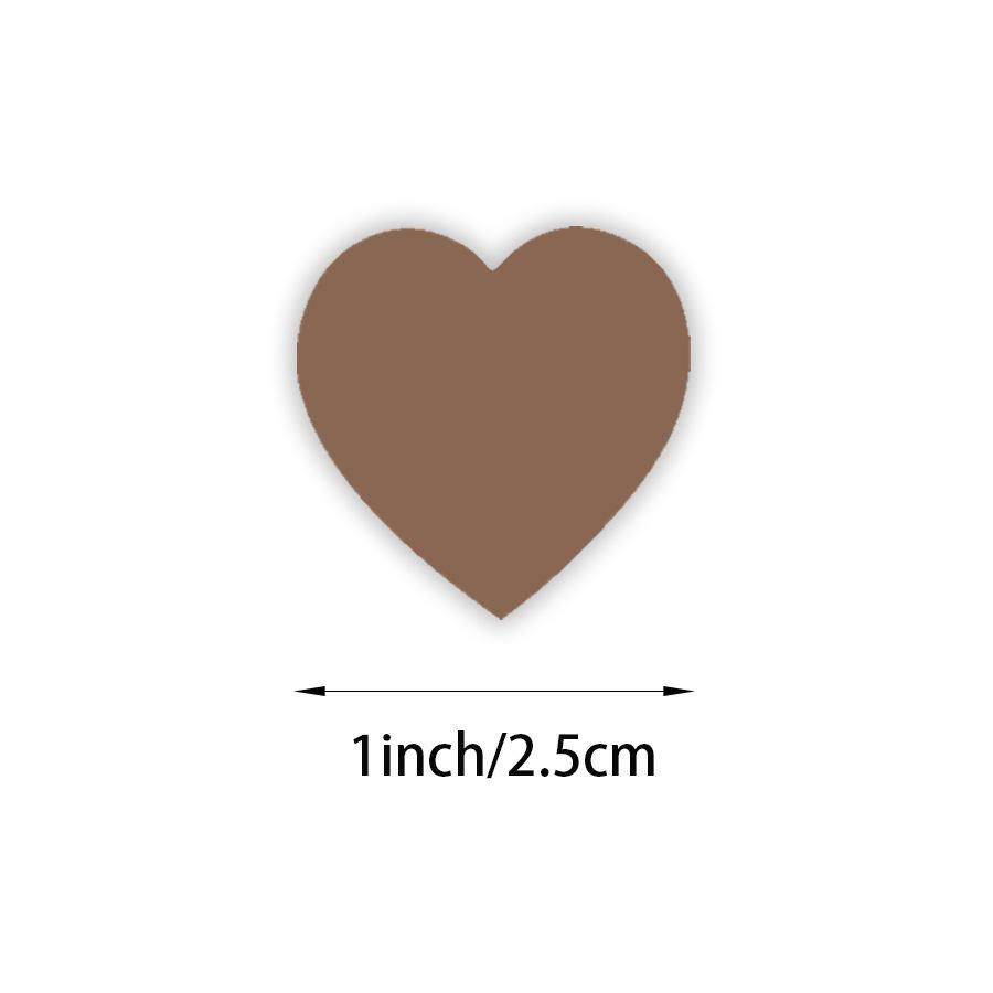 

Heart-Shaped Love Stickers - 500 Self-Adhesive Labels per Roll