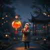 Handmade Persimmon Lantern Blessing Decorative with Tassel Handheld Lantern Glowing Props Material Package Flower Lanterns