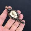 Carved Face 999 Copper Wire Wrapped Pendant, Handmade Gemstone Pendant Jewelry, Gifts For Wife Brand New Pendant