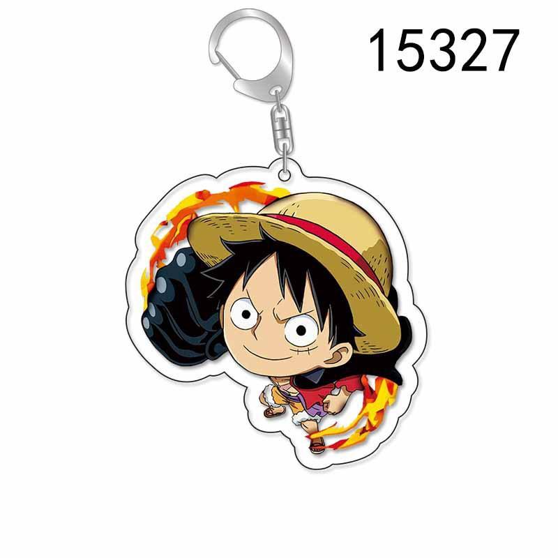 One Piece Luffy Schlüsselanhänger, Luffy in Nikka-Form, Acryl Taschenanhänger/Schlüsselanhänger
