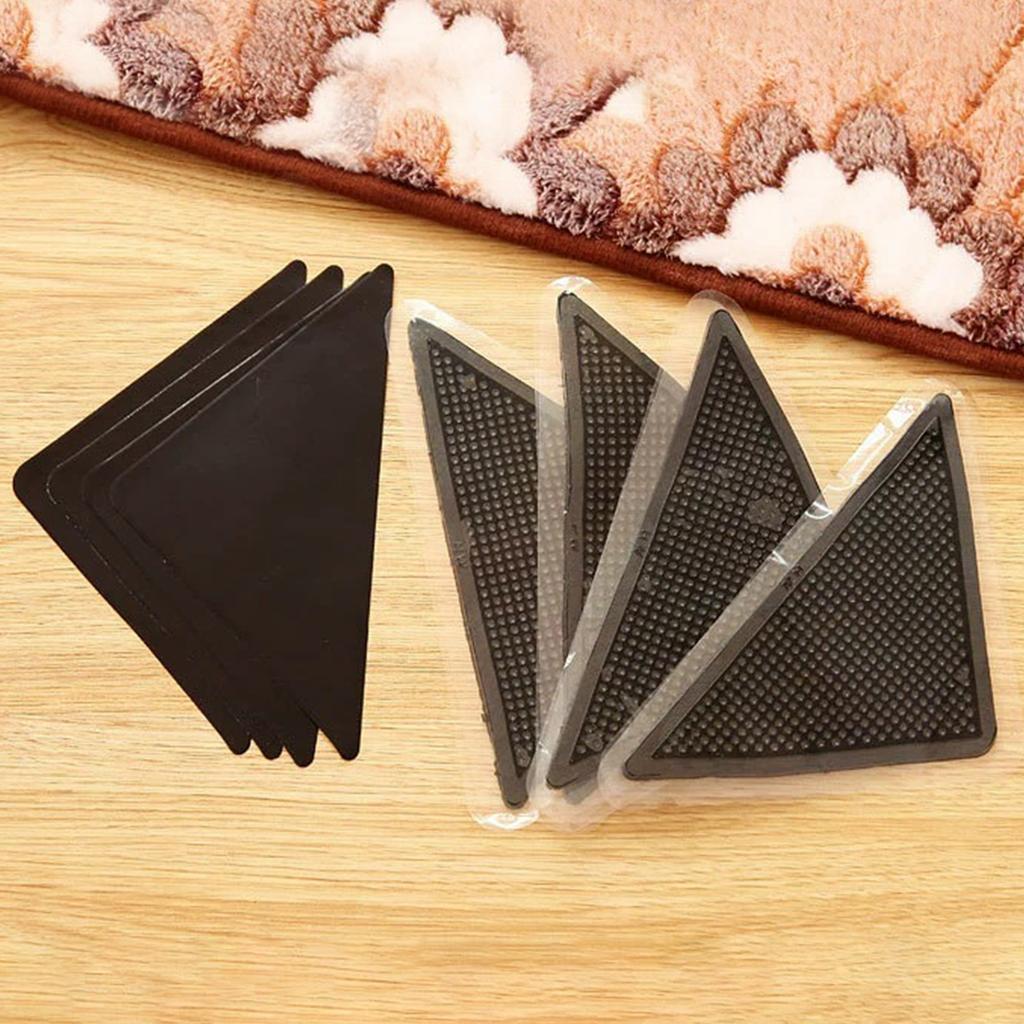8 Pcs Non-Slip Rug Corner Pads Keep Your Rugs In Place Non Slip Carpet Tape Easily Installation for Hardwood Tile Floors