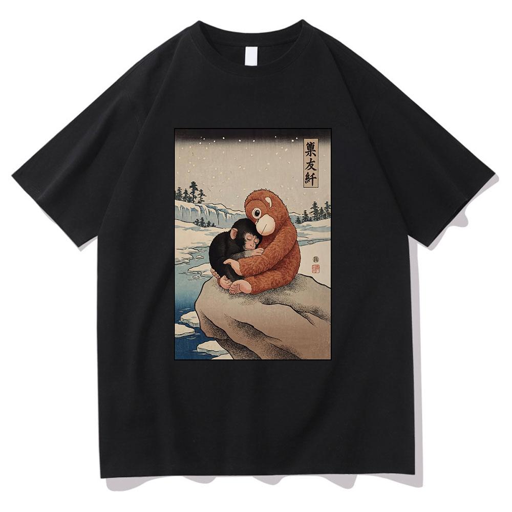 Monkey Punch Baby Monkey T Shirt 2026 WomenUnisex Clothing Cotton Clothes Graphic Tops for Lover Gifts Hight Quality T Shirts