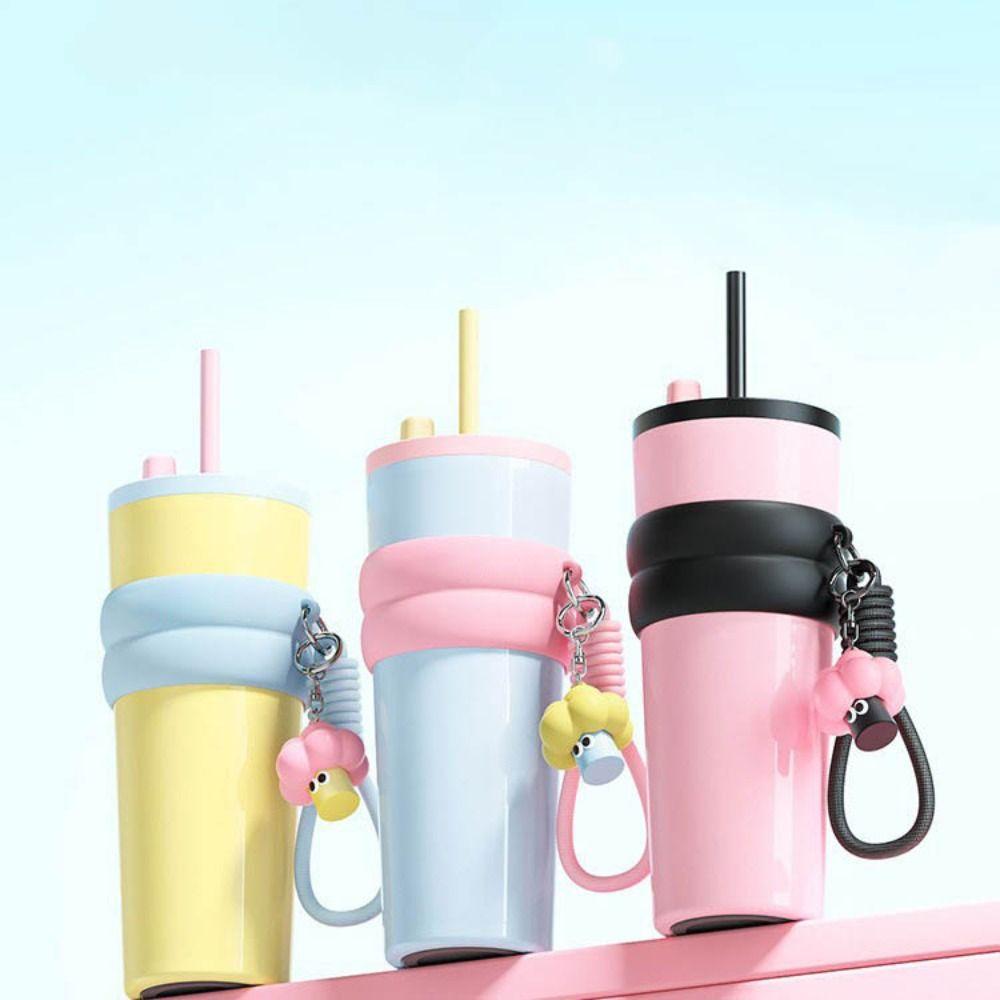 316 Stainless Steel Insulated Cup Bow Thermal Water Bottle Vacuum Cup  for Student Children