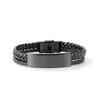 New Arrival Hiphop Leather Woven Bracelet Retro Hand Jewelry Titanium Steel Clasp Fashion Adjustable Bracelet Men Gift