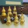 Brass 5.2cm Openable Bagua Gourd Keychain Pendant