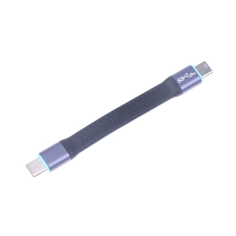 Cavo USB 3.2 Type-C da 20 Gbps Ricarica Rapida Cavo da USB-C a USB-C Alta Velocità Linea Dati Type-C Cavo Corto 10 cm