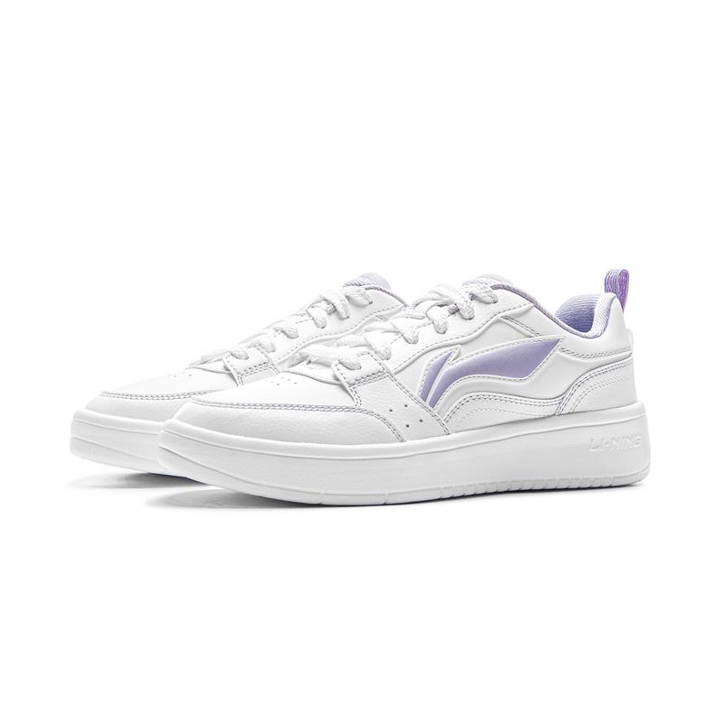 Li Ning Sycee Slip Resistant Cushioning Abrasion Resistant Lightweight Breathable Low top Skateboard Shoes Women's AGCV144-2