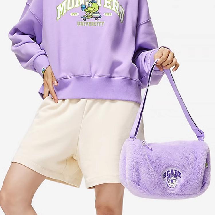 New LiNing Sports Life Collection Plush Shoulder Bag, Crossbody Bag Regular Women's Ecru ABDT290-1
