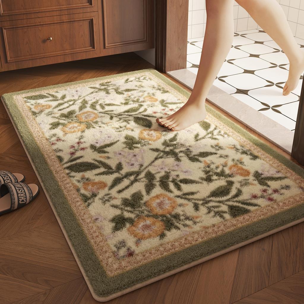 imitation velvet bathroom floor mat toilet toilet toilet door absorbent foot mat household quick-drying carpet