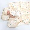 Upgraded Muslin Swaddle Blanket 4-layer Receiving Blanket Swaddle- Wrap for Boys & Girls Baby Essential Birthday Wrap