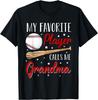 Baseball My Favorite Player Calls Me Grandma Heart T-Shirt