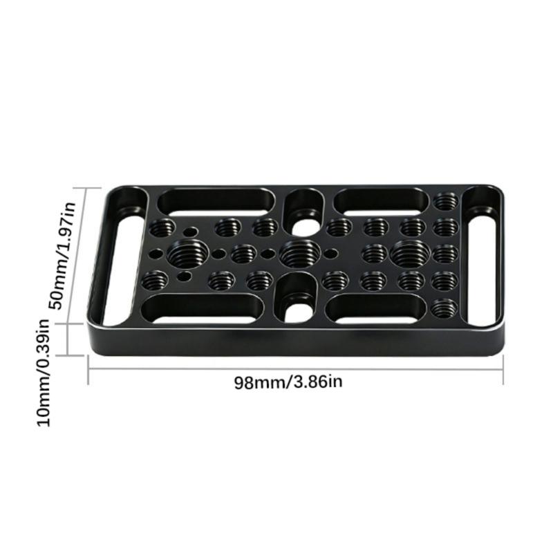 Multifunctional Camera Cheese Plate 1/4inch 3/8inch Thread Large Cheese Plate for Cameras Tripod Photography Accessories