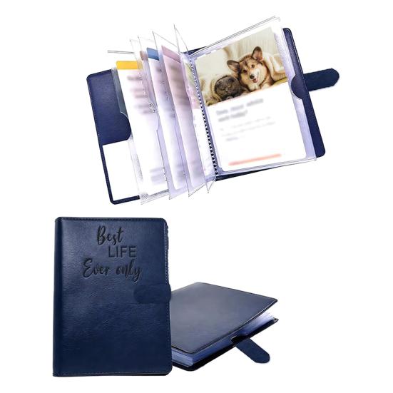 Tract Holder Folder for Ministry, Faux Leather Mini Field Service Organizer, Magnetic Closure Jehovahs Witnesses Supplies for Pioneers