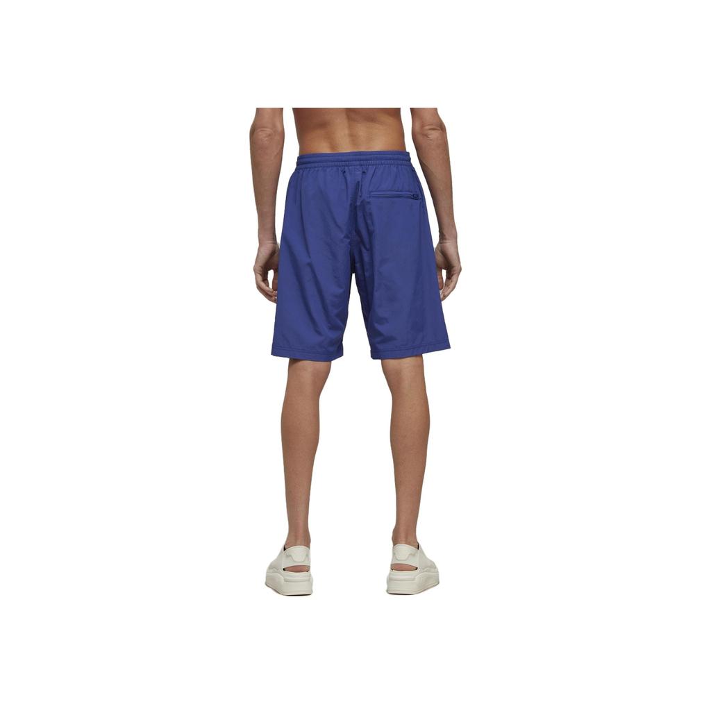 Y-3 Straight-Leg Logo Elastic Waist Shorts Men Bottoms Blue IA1453