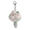 Lightweight Squeaking Cat Pendant Portable Animal Keychain Stuffed Doll Charm Keyring Gift for Students and Adults