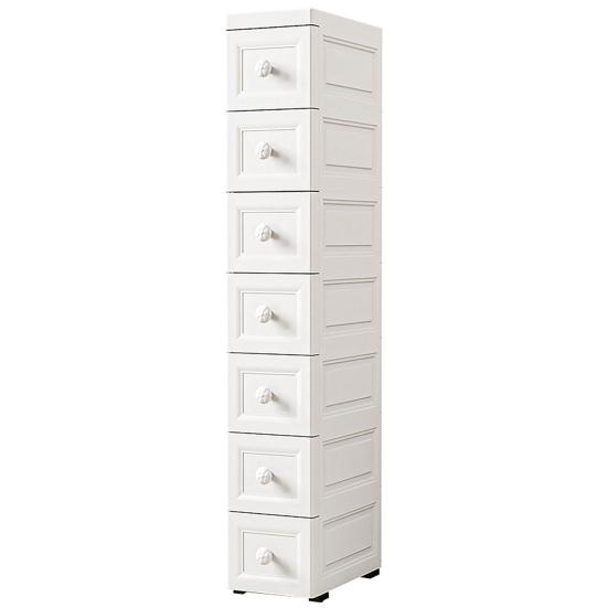 

Тонкий шкаф для хранения Многоярусный высокий узкий шкаф для хранения на колесиках Ящики Перекатной многоящичный органайзер для небольших помещений Ванная Спальня 25cm E