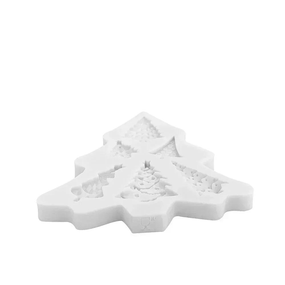 Chrsitmas Series Creative Silicone Molds Xmas Tree Shape DIY Cake Mold Candy Craft Chocolate Biscuits Reusable Baking Tools