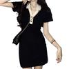 Korean Version of Polo Collar Short-sleeved Dress Women's 2026 Summer Slim and Thin Sexy Hot Girl Small Hip-wrapped Short Skirt