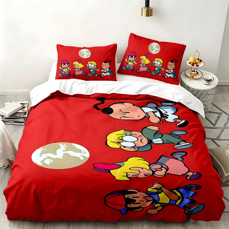 Earth Bound 3pc set Perfect for bedroom use Comfortable bedding set includes a duvet cover and two pillowcases Ideal birthday or Christmas gift