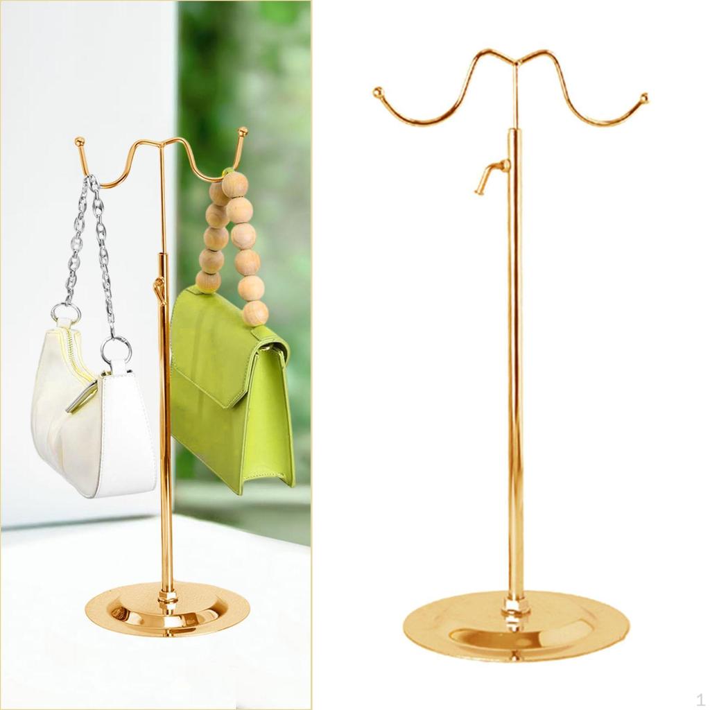 Purse Display Stand Adjustable Height for Boutique Exhibitions